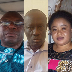 Photo of the three authors Aluede, Ogisi and Okakah